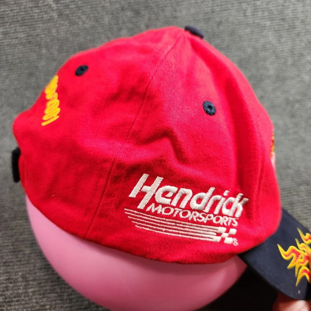 Vintage Nascar Hat Adult Strapback Flame Bill Winston‎ Cup Jeff Gordon Y2K